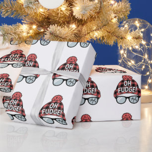 Weihnachten Oh Fudge Xmas Urlaub Lustiger Feiertag Geschenkpapier
