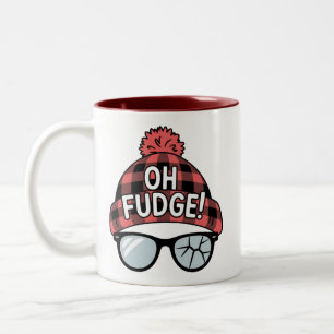 Weihnachten Oh Fudge Xmas Urlaub Lustiger Urlaub Zweifarbige Tasse