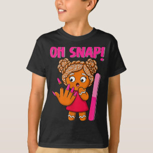 Weihnachten Oh Snap gebrochener Nagel lustiger Leb T-Shirt