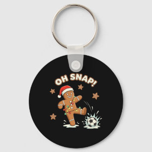 Weihnachten Oh Snap Lebkuchen Fußball Lustiges Xma Schlüsselanhänger