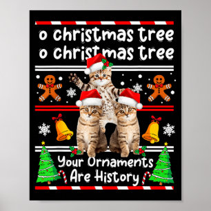 Weihnachten Oh Weihnachtsbaum Deine Ornamente Sind Poster