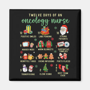Weihnachten Onkologie Rn Krankenschwester 12 Tage Magnet