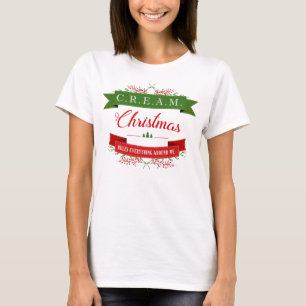 Weihnachten ordnet alles um mich an! CREME T-Shirt