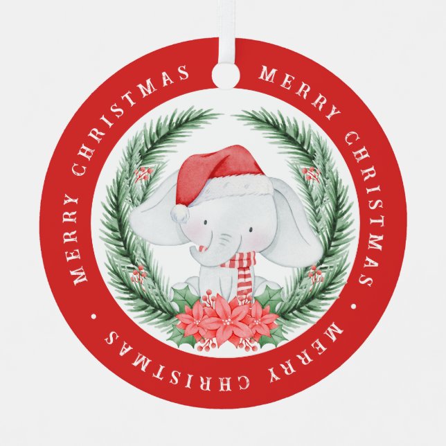 Weihnachten Ornament Aus Metall (Vorderseite)