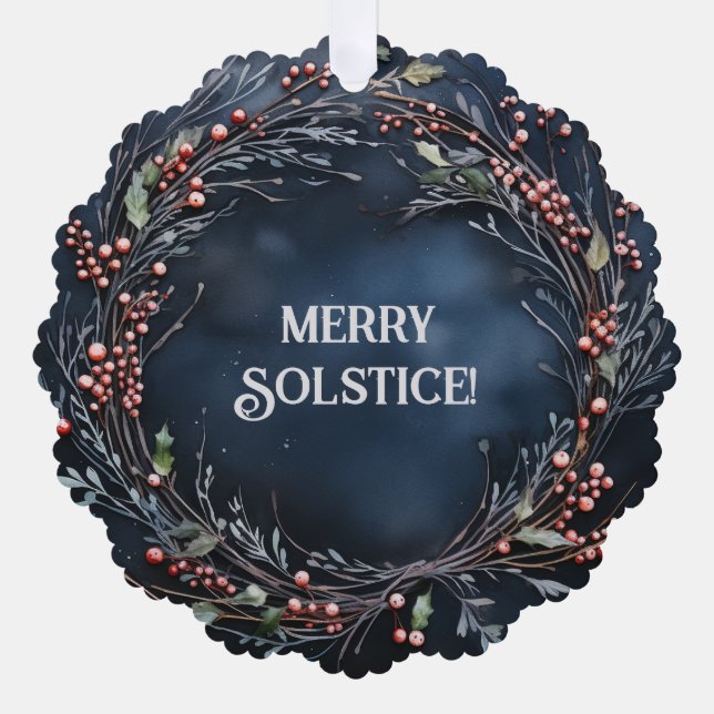 Weihnachten Ornament Karte (Vorderseite)