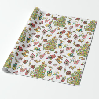 Weihnachten Paisley Geschenkpapier