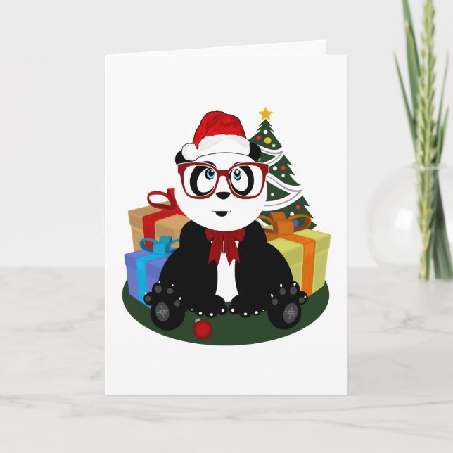 Weihnachten - Panda-Nerd (Vorderseite)