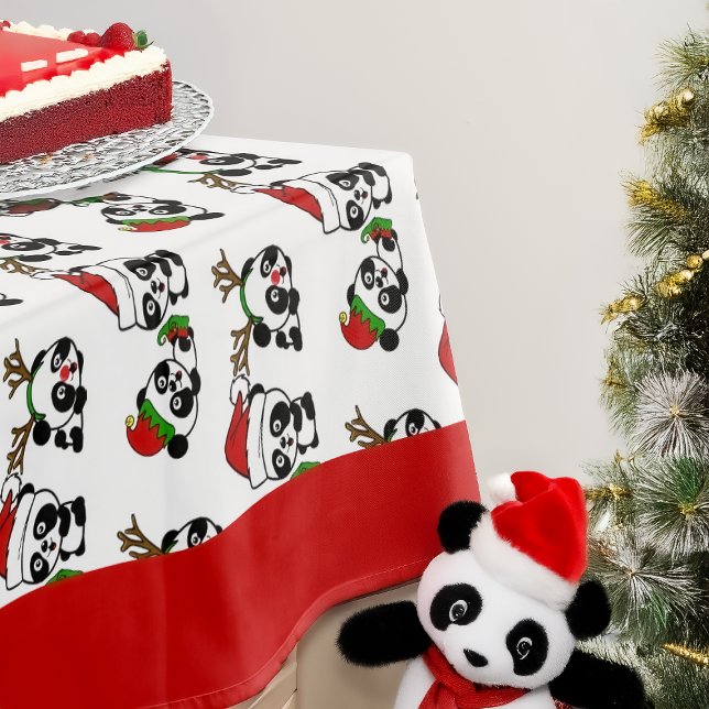Weihnachten Pandas Tischdecke (Von Creator hochgeladen)