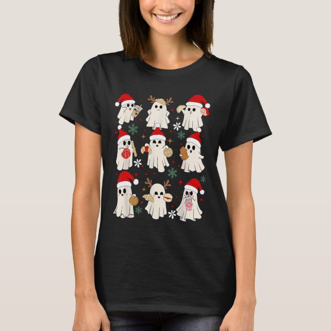 Weihnachten Pantasmas Ghost Santa Conchas T-Shirt (Vorderseite)
