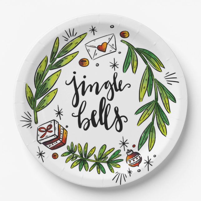 Weihnachten Pappteller (Vorderseite)