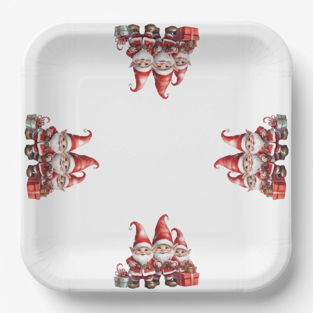 Weihnachten Pappteller (Vorderseite)