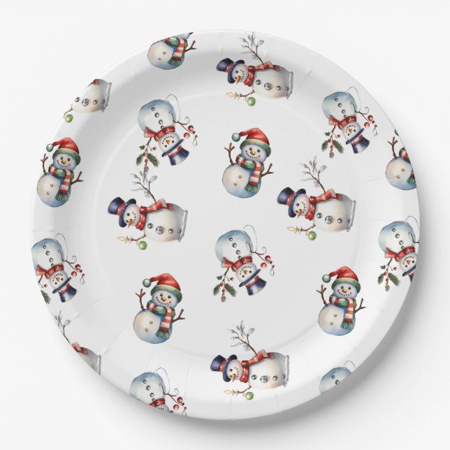 Weihnachten Pappteller (Vorderseite)