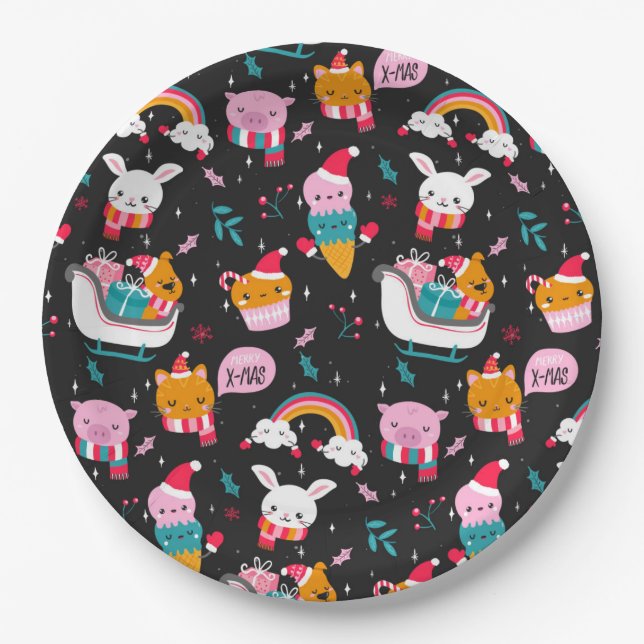 Weihnachten Pappteller (Vorderseite)