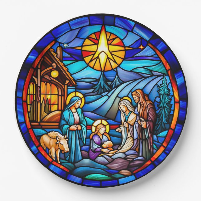 Weihnachten Pappteller (Vorderseite)