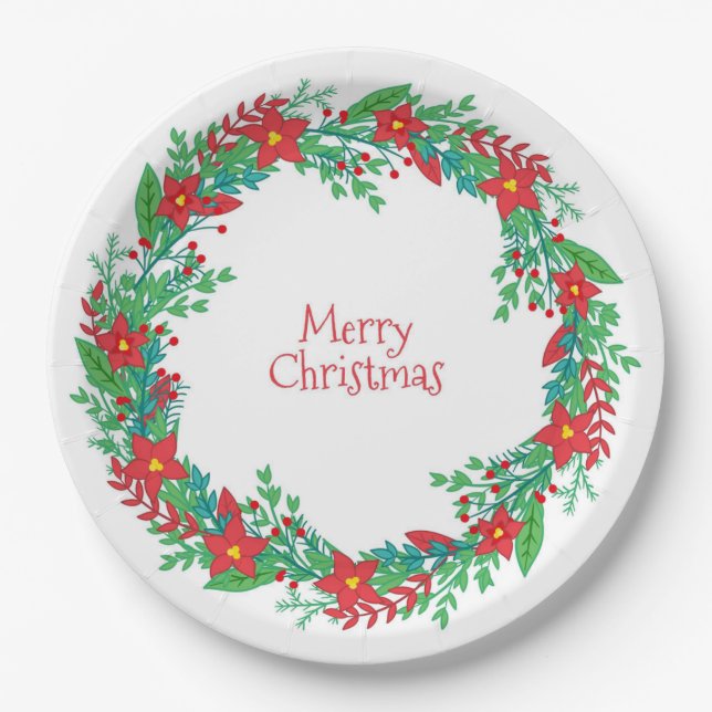 Weihnachten Pappteller (Vorderseite)