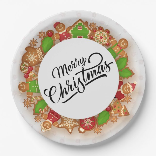 Weihnachten Pappteller (Vorderseite)