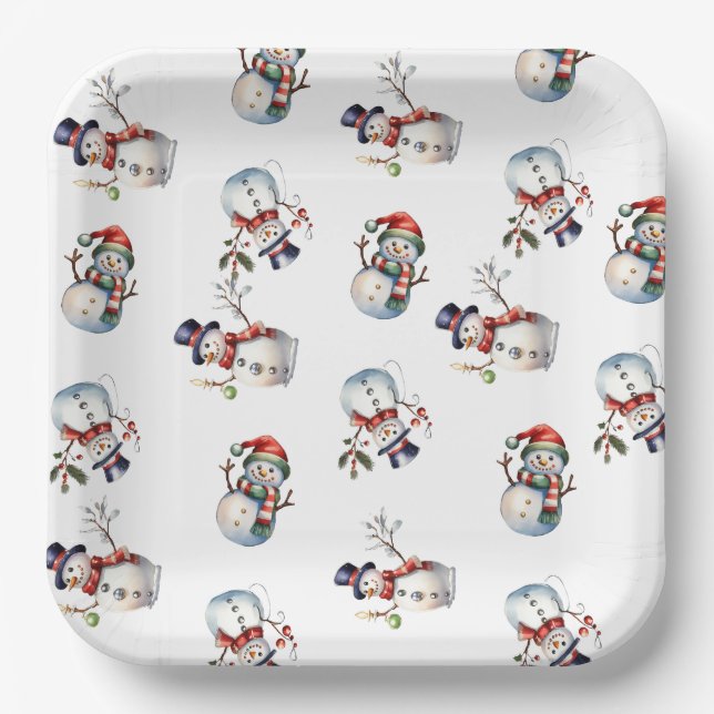 Weihnachten Pappteller (Vorderseite)