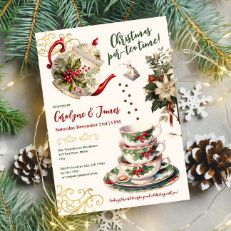 Weihnachten Par-Tee Zeit! Weihnachts-Party Einladu Einladung