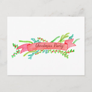 Weihnachten-Party Einladung, Weihnachten Postkarte