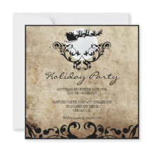 Weihnachten-Party Einladung-Weihnachten und Rentie