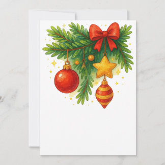 Weihnachten Party Einladung. Weihnachtspostkarte Einladung