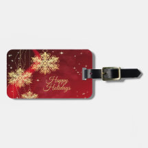 Weihnachten Party Geschenk Roter Golden Snowflakes