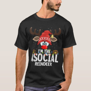 Weihnachten passend ich bin das asoziale Rentier  T-Shirt