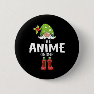 Weihnachten passende Familie der Anime-Gnom Button