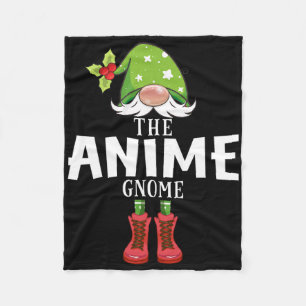 Weihnachten passende Familie der Anime-Gnom Fleecedecke