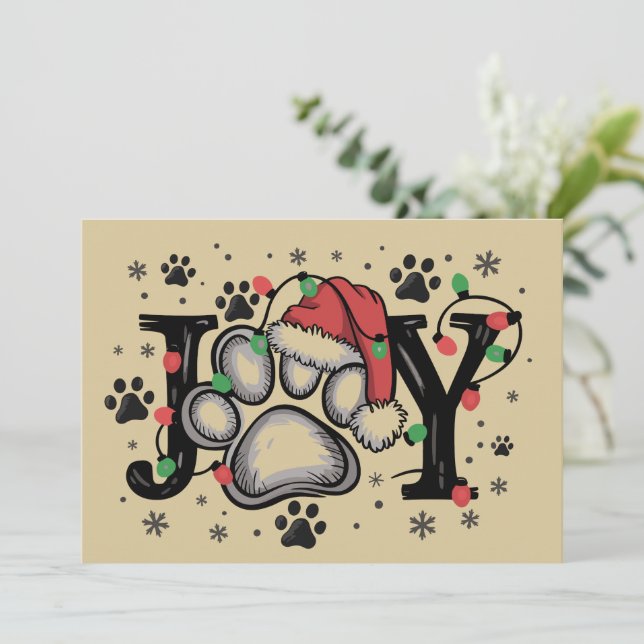 Weihnachten Paw Joy Geschenk Ideen Hunde Mama Funn (Stehend Vorderseite)