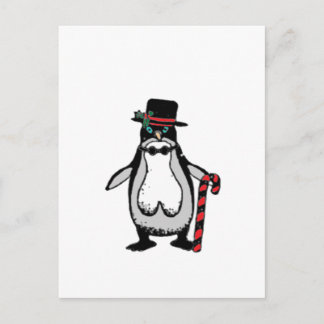 Weihnachten-Penguin Feiertagspostkarte
