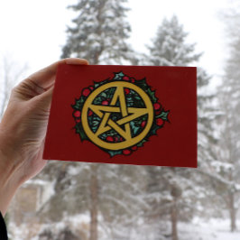 Weihnachten Pentagramm Merry Weihnachten Segnungen Karte