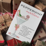 Weihnachten Peppermint Martini Cocktail Rezept Postkarte<br><div class="desc">Dieses Design kann in dem Bereich personalisiert werden, der durch das Ändern des Fotos und/oder Textes zur Verfügung gestellt wird. Sie können auch angepasst werden, indem Sie auf Vorlage personalisieren klicken und dann auf die Schaltfläche klicken, um weitere Optionen anzupassen, um die Hintergrundfarbe zu löschen oder zu ändern, Text hinzuzufügen,...</div>