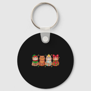 Weihnachten Persische Katze Weihnachtslicht Lebkuc Schlüsselanhänger