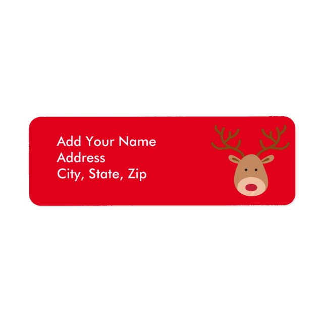 Weihnachten personalisieren Rücksendeadressen-Aufk (Vorne)