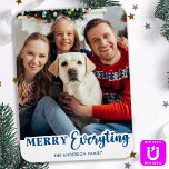 Weihnachten Personalisiert Modernes Foto Magnet<br><div class="desc">Mit unseren Urlaubskarten, die sich perfekt für fröhliche und fröhliche Ferien in dieser Saison eignen! Unser einfaches und modernes Design zeichnet sich durch den Begriff "Merry Everything Happy Always" in einem kühlen und festlichen Schriftart aus. Die Karte ist so konzipiert, dass sie ein Familienbild präsentiert, was es zu einer großartigen...</div>