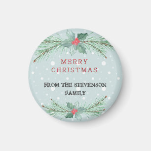 Weihnachten, Personalisiert, Spruce, Mistel Magnet
