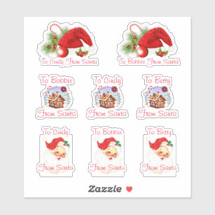 Weihnachten Personalisiert von Weihnachtsaufkleber Aufkleber