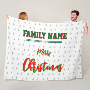 Weihnachten, personalisiert, Wirbel, Fleece & Sher