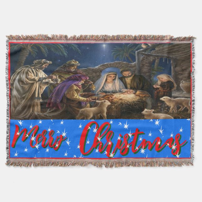 Weihnachten, personalisiert, Wirbel, Fleece & Sher Decke (Vorderseite)