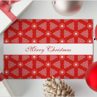 Weihnachten Personalisierte Schneeflocken Pattern