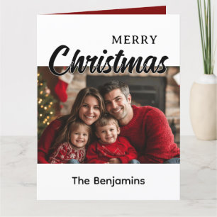 Weihnachten Personalisierter Familienurlaub Foto Karte
