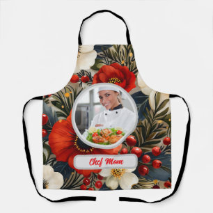 Weihnachten Personalisierter Koch Mama Foto Schürze