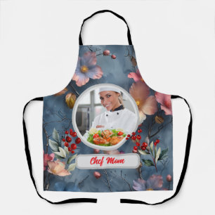 Weihnachten Personalisierter Koch Mama Foto Schürze