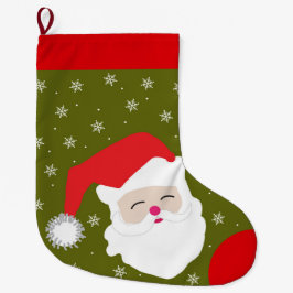 Weihnachten personalisierter Weihnachtsmann Großer Weihnachtsstrumpf