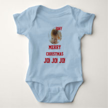 Weihnachten personalisiertes Baby-Jersey-Body in F