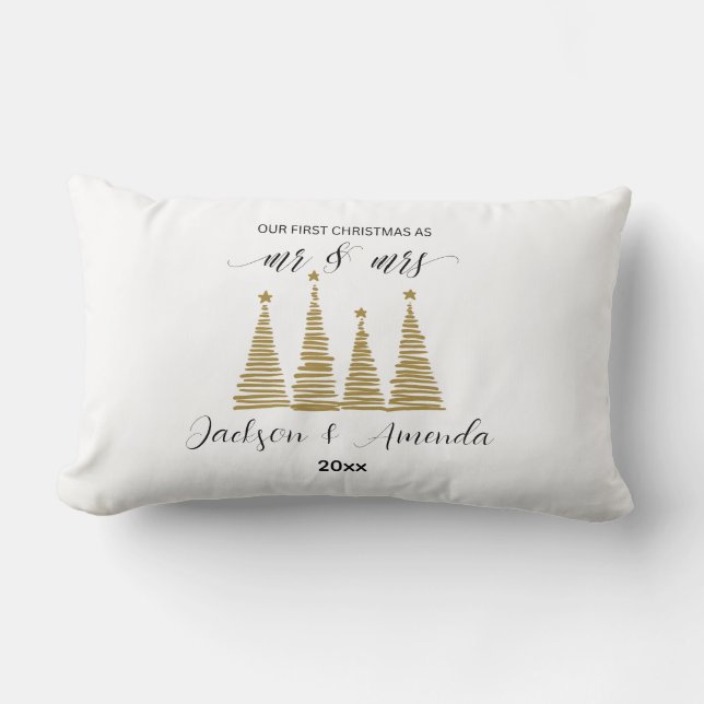 Weihnachten - Personalisiertes neues Geschenk Lendenkissen (Vorderseite)