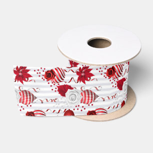 Weihnachten Pfefferminz Zuckerstangen-Ornament F Satinband
