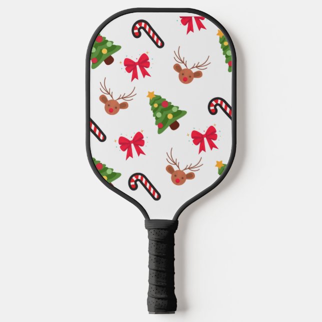 Weihnachten Pickleball Schläger (Vorderseite)