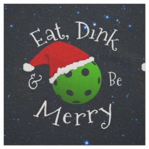 Weihnachten Pickleball Sprichwort essen Dink und s Stoff